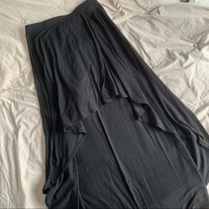 Black High-Low Skirt